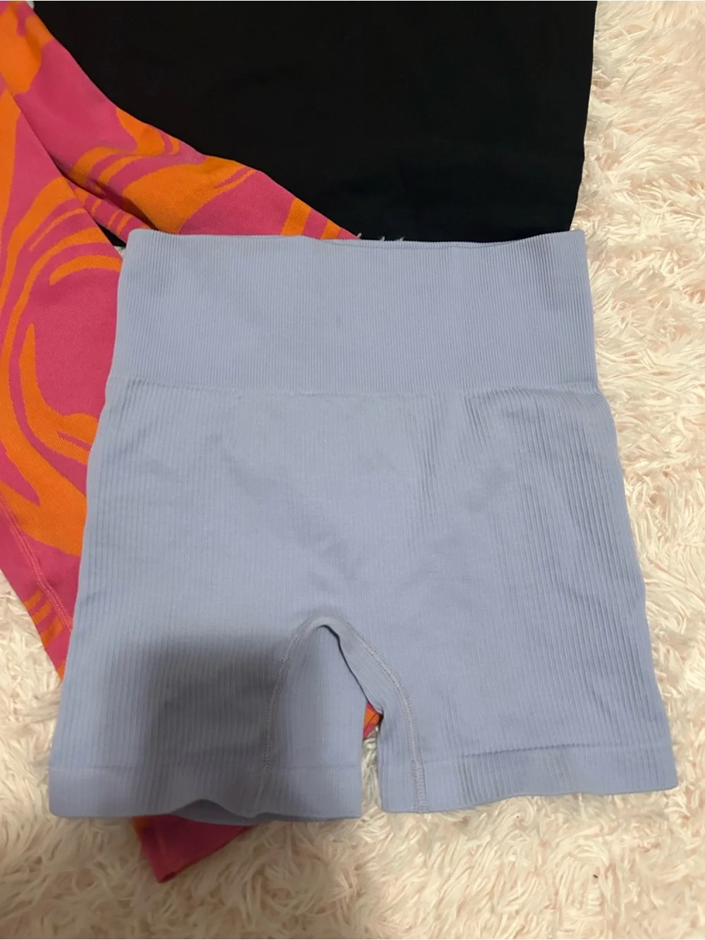 Gym outfit Bundle Pink & Orange Swirl Active Set - Crop Top & Leggings